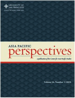 Volume 16, Number 1 (2019) - University of San Francisco