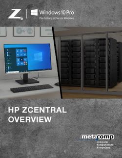 HP ZCENTRAL OVERVIEW - HP BEIM SYSTEMHAUS METACOMP GMBH