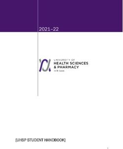 2021-22 UHSP STUDENT HANDBOOK 1 - St. Louis College of Pharmacy
