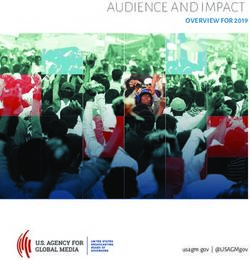 AUDIENCE AND IMPACT OVERVIEW FOR 2019 - usagm.gov | @USAGMgov