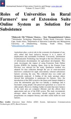 Roles of Universities in Rural Farmers' use of Extension Suite Online System as Solution for Subsistence