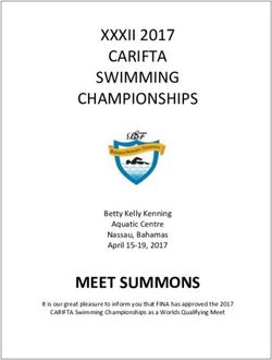 XXXII 2017 CARIFTA SWIMMING CHAMPIONSHIPS - MEET SUMMONS Betty Kelly Kenning Aquatic Centre