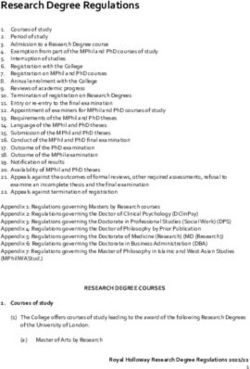 Research Degree Regulations - Royal Holloway