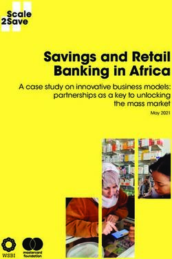 Savings and Retail Banking in Africa - A case study on innovative business models: partnerships as a key to unlocking the mass market