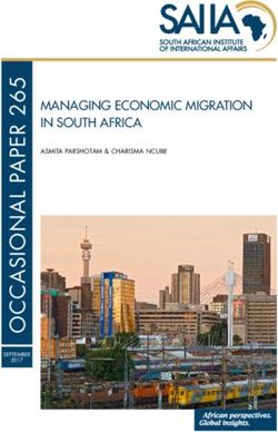 MANAGING ECONOMIC MIGRATION IN SOUTH AFRICA - ASMITA PARSHOTAM & CHARISMA NCUBE - Africa Portal