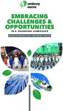 EMBRACING CHALLENGES & OPPORTUNITIES - IN A CHANGING LANDSCAPE SUSTAINABILITY REPORT 2019 - Sembcorp Marine Ltd