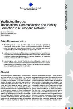 YouTubing Europe: Transnational Communication and Identity Formation in a European Network - Österreichische Gesellschaft für ...