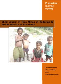 A situation analysis report - Child Labour in Mica Mines of Koderma & Giridih District of Jharkhand - CINI India