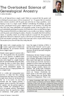 The Overlooked Science of Genealogical Ancestry - American ...