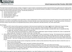 School Improvement Best Practices 2022-2023