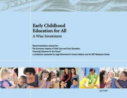 Early Childhood Education for All - A Wise Investment - MIT