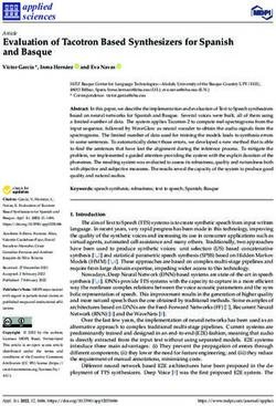Evaluation of Tacotron Based Synthesizers for Spanish and Basque - MDPI