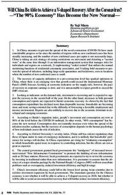 Will China Be Able to Achieve a V-shaped Recovery After the Coronavirus?