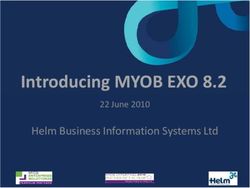 Introducing MYOB EXO 8.2 - Helm Business Information Systems Ltd 22 June 2010