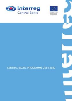 CENTRAL BALTIC PROGRAMME 2014-2020
