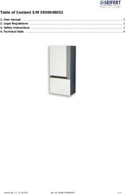 Table of Content S/M 5930048052 - User manual 2. Legal Regulations 3. Safety Instructions 4. Technical Data - Seifert Systems