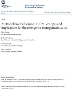 Metropolitan Melbourne in 2021: changes and implications for the emergency management sector