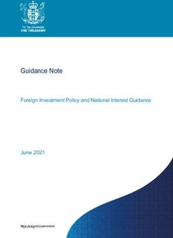 Guidance Note Foreign Investment Policy and National Interest Guidance June 2021