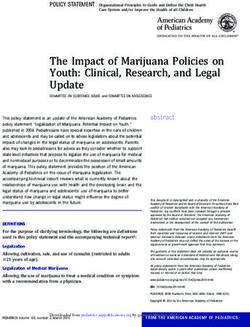 The Impact of Marijuana Policies on Youth: Clinical, Research, and Legal Update