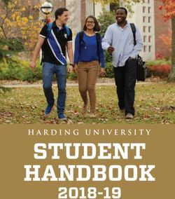 STUDENT HANDBOOK 2018-19 - HARDING UNIVERSITY