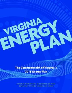 The Commonwealth of Virginia's 2018 Energy Plan - office of the secretary of commerce and trade department of mines, minerals and energy ...