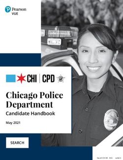 Chicago Police Department - Candidate Handbook May 2021 - Pearson VUE