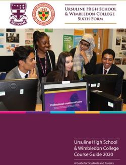 Ursuline High School & Wimbledon College Course Guide 2020 - A Guide for Students and Parents