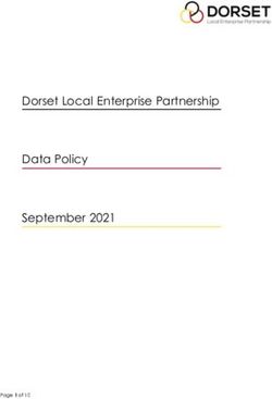 Dorset Local Enterprise Partnership Data Policy September 2021