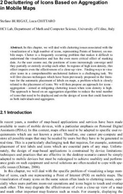 2 Decluttering of Icons Based on Aggregation in Mobile Maps