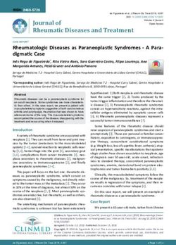 Rheumatologic Diseases as Paraneoplastic Syndromes - A Para-digmatic Case - A ...
