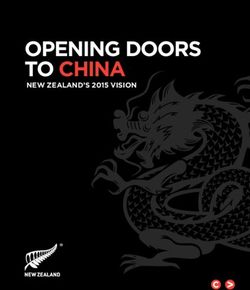 OPENING DOORS TO CHINA - NEW ZEALAND'S 2015 VISION - NEW ZEALAND MINISTRY OF FOREIGN ...