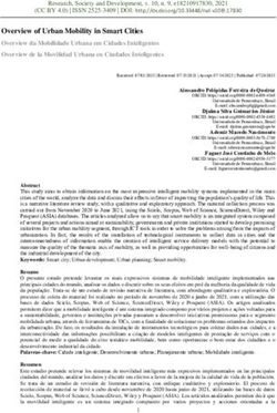 Overview of Urban Mobility in Smart Cities - Research, Society ...