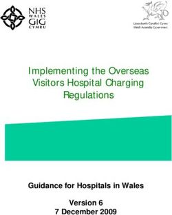 Implementing the Overseas Visitors Hospital Charging Regulations - Guidance for Hospitals in Wales Version 6 7 December 2009
