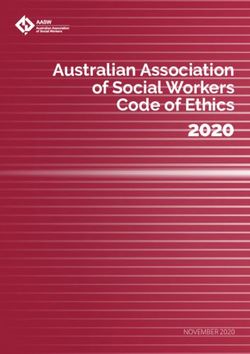 2020 Australian Association of Social Workers Code of Ethics - NOVEMBER 2020