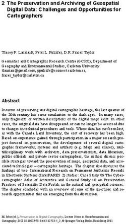 2 The Preservation and Archiving of Geospatial Digital Data: Challenges and Opportunities for Cartographers