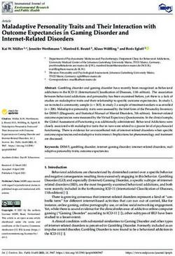 Maladaptive Personality Traits and Their Interaction with Outcome Expectancies in Gaming Disorder and Internet-Related Disorders - MDPI