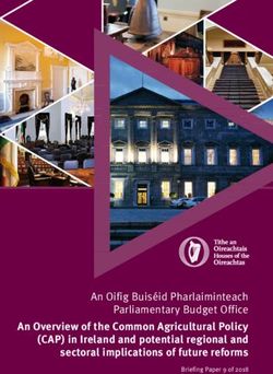 An Oifig Buiséid Pharlaiminteach Parliamentary Budget Office An Overview of the Common Agricultural Policy (CAP) in Ireland and potential regional ...