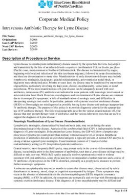 Corporate Medical Policy - Intravenous Antibiotic Therapy for Lyme Disease - Blue Cross Blue ...
