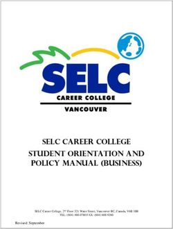 SELC CAREER COLLEGE STUDENT Orientation and policy manual (Business)