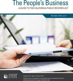 The People's Business - A GUIDE TO THE CALIFORNIA PUBLIC RECORDS ACT - League of California Cities