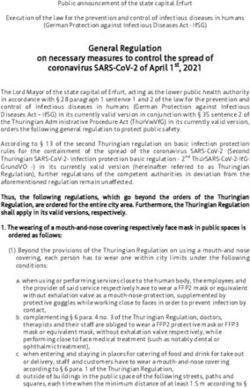General Regulation on necessary measures to control the spread of - Erfurt.de