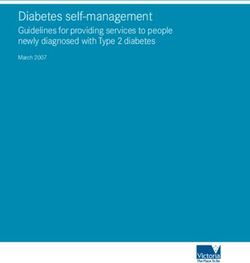 Diabetes self-management - Guidelines for providing services to people newly diagnosed with Type 2 diabetes