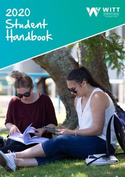 Student Handbook 2020 - Western Institute of Technology at Taranaki