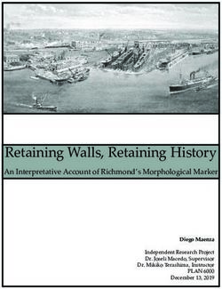 Retaining Walls, Retaining History - An Interpretative Account of Richmond's Morphological Marker - Narratives in Space + ...