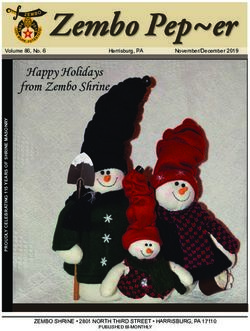 Happy Holidays from Zembo Shrine - Volume 86, No. 6
