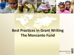 Best Practices in Grant Writing The Monsanto Fund
