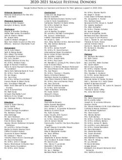 2020-2021 Seagle Festival Donors