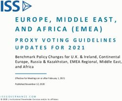 EUROPE, MIDDLE EAST, AND AFRICA (EMEA) - PROXY VOTING GUIDELINES UPDATES FOR 2021 - Institutional ...