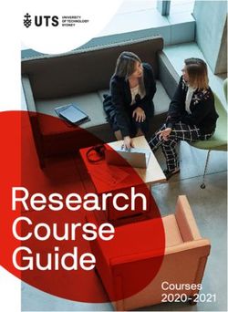 Research Course Guide - Courses 2020-2021 - University of Technology Sydney