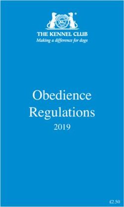 Obedience Regulations 2019 - The Kennel Club